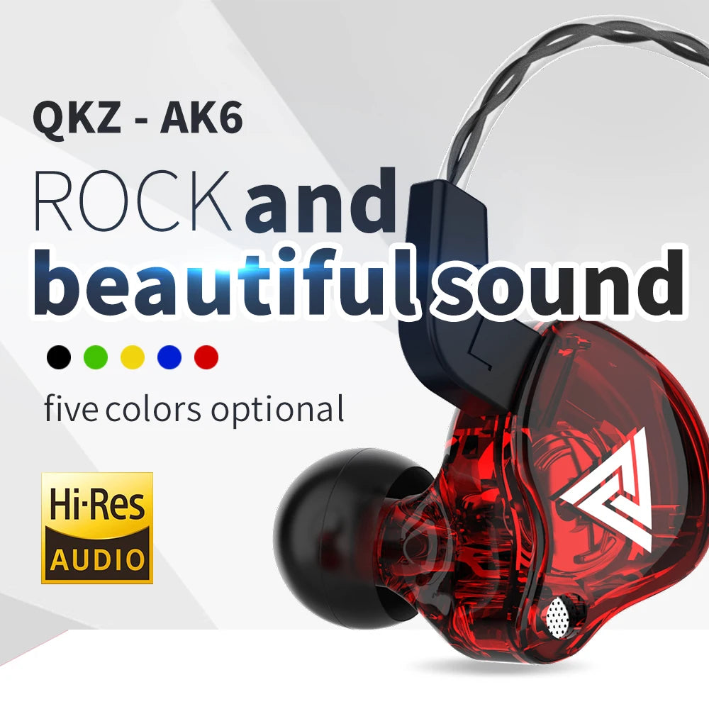 QKZ AK6 Wired Earphones